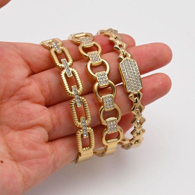 Stacked Elegance- 3-piece bangles set - Image 2