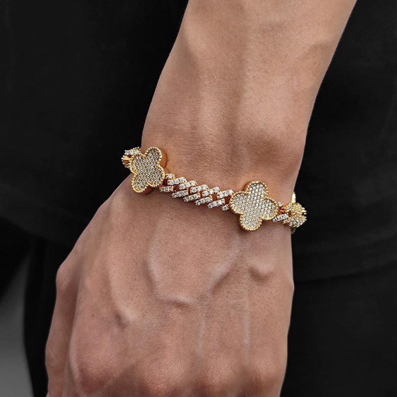 Iced Clover bracelet - Image 5