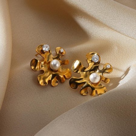 Pearl Bar Earrings