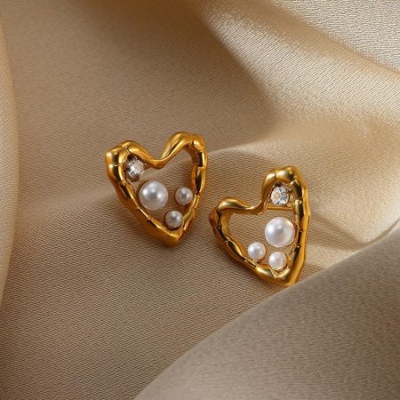 Heart Gem Stud