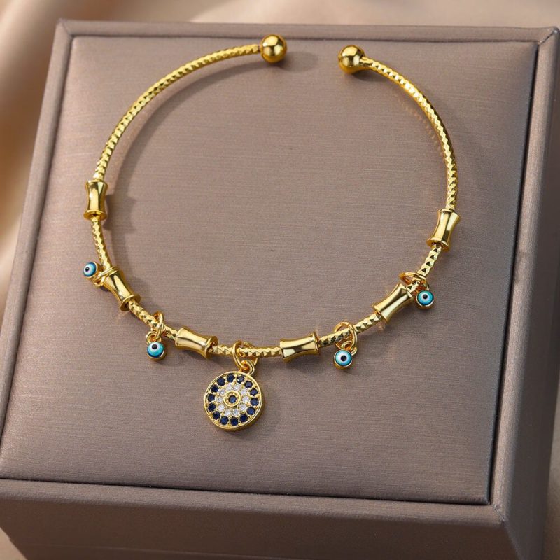 Evil Eye Daisy Bracelet - Trio - Image 4